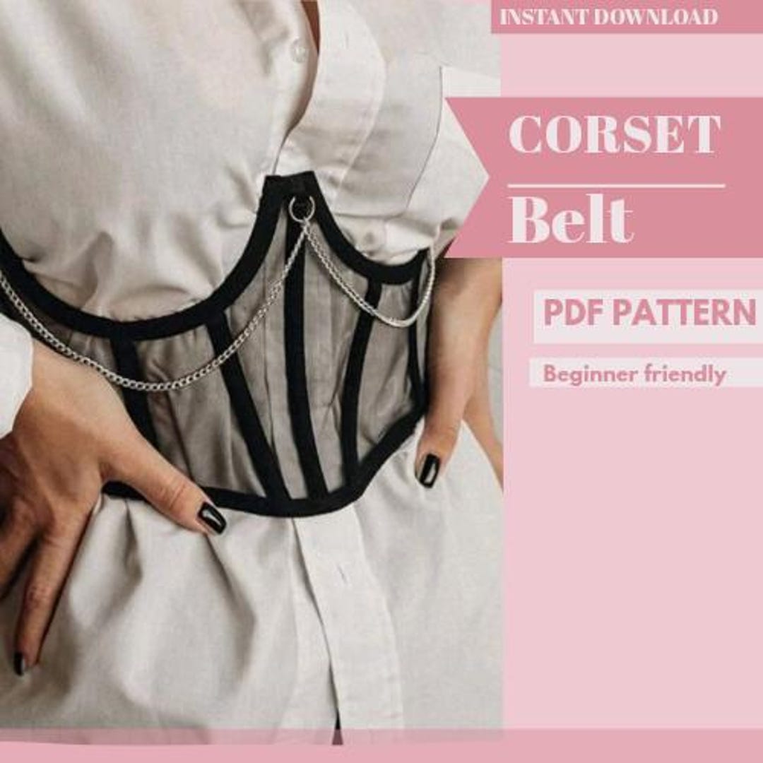 Corset Belt Pattern |sewing Pattern Template | Beginner Friendly Corset ...