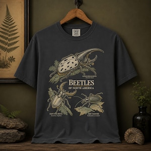 Maglietta "Guida da campo ai coleotteri nordamericani" / Natural History Comfort Colors 1717