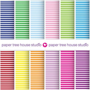 Multicolor Digital Paper. Striped Digital Paper. Striped Paper Pack. Scrapbook Paper. Preppy Digital Paper. Striped Background.
