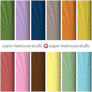 Sale - Digital Papers - Circus Stripes - Twelve 8.5 x 11 inch Print Ready Files - PNG Format - ID 1027