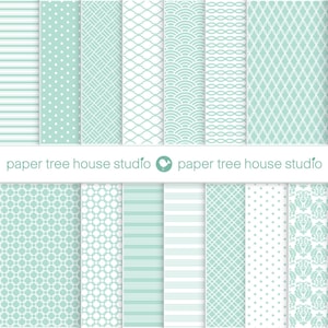 Mint Green Digital Paper. Shabby Chic Background. Mint Scrapbook Paper. Mint Wedding Paper. Mint Digital Download. Mint Green PNG.
