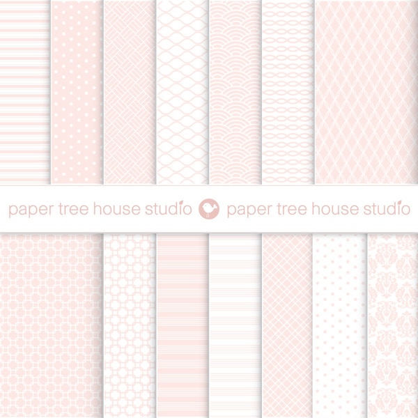 Blush Pink Digital Paper. Light Pink Digital Paper. Blush Background. Blush Scrapbook Paper. Wedding Paper. Digital Paper Download. Pink PNG