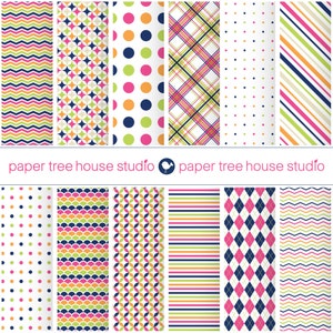 Pink Digital Paper Pack. Pink Polka Dot Paper. Plaid Digital Paper. Argyle Paper. Blog Background. Multicolor Digital Paper.