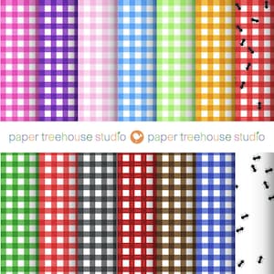 Gingham Digital Paper. Gingham Pattern. Gingham Paper Pack. Plaid Paper Pack. Red Gingham. Gingham Background. Scrapbook Paper.