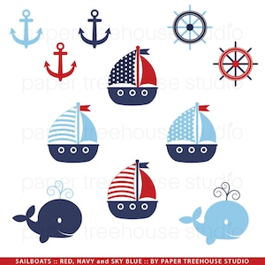 Segelboot Clip Art. Segelboot Clipart. Wal Clipart. Segelboot Scrapbook.Nautical Clipart. Anker Clipart. Rotes Segelboot PNG. Ozean Clip Art.