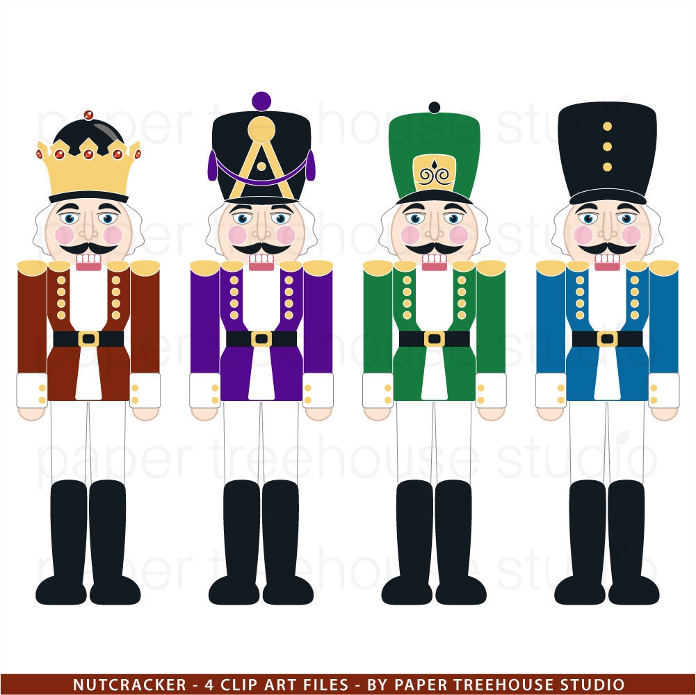 Nutcracker Clip Art. Nutcracker Clipart. Christmas Clip Art. Nutcracker Digital Download.  Nutcracker Download. JPG and PNG File. ID 181