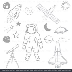 Astronaut Clipart. Weltraumforschung Clip Art. Rakete Clip Art. Weltraum Clipart. Astronaut SVG. Raumschiff Download. ID277