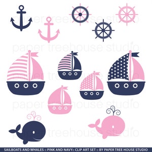 Sailboat Clip Art. Sailboat Clipart. Whale Clipart. Pink Sailboat Download. Beach Clipart. Nautical Clip Art. Anchor Clipart. Sailboat PNG.
