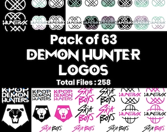 Kpop Dämonenjäger Logo SVG Bundle | Cricut Vektor-Pack