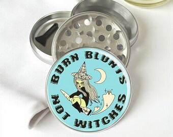 Witch Herb Grinder - Aluminum Spice Mill with Scraper