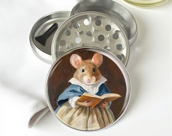 Reading Mouse Herb Grinder - Aluminum Spice Grinder