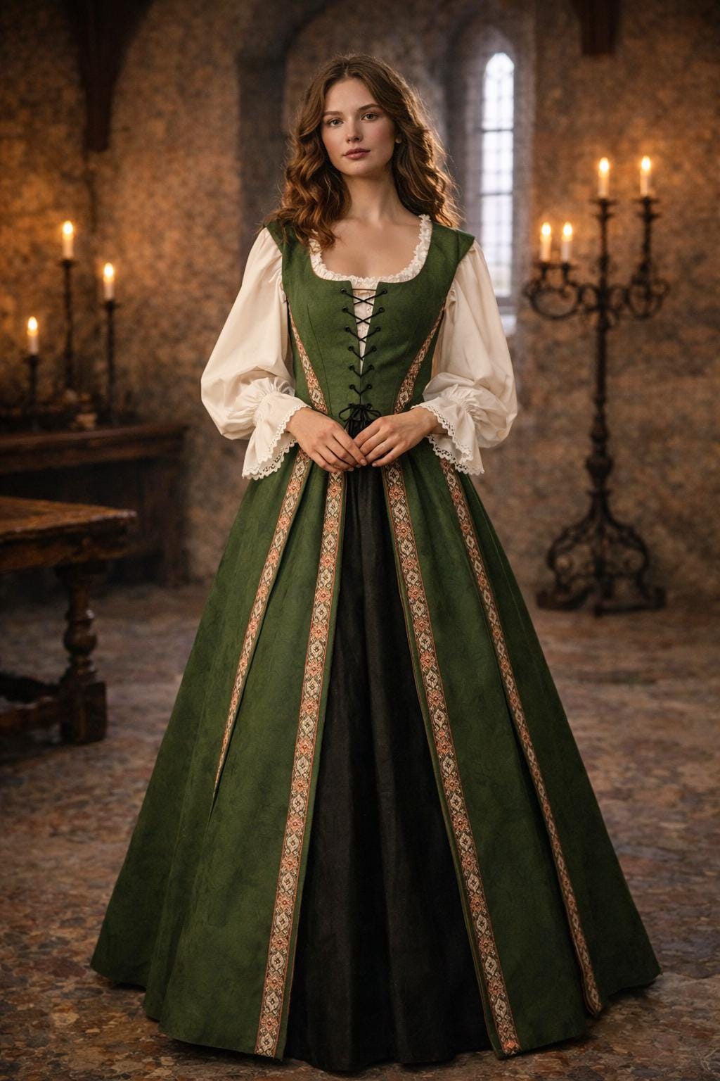 Green Medieval Dress Plus Size - Etsy