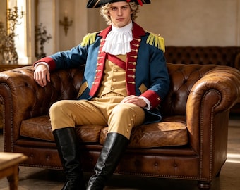 Disfraces del musical Hamilton, disfraces de la Guerra de la Independencia, disfraces de teatro, disfraces de cosplay.