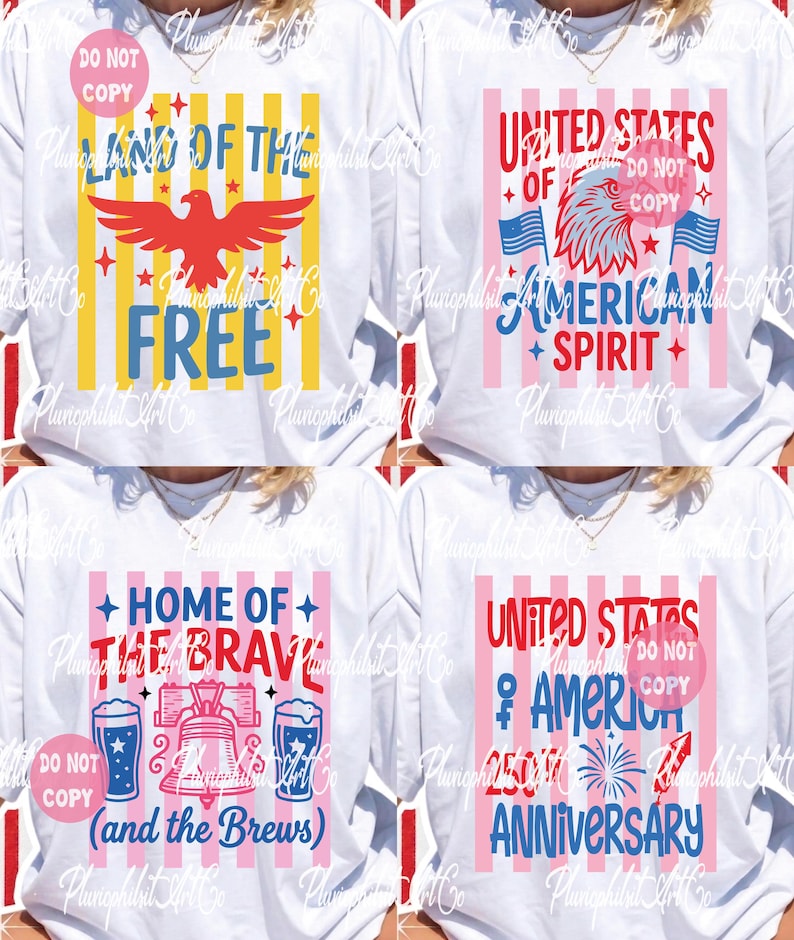 Paquete retro de rayas para el 4 de julio, PNG patriótico, diseño American Mama, gráfico de la bandera estadounidense, descarga digital de 17 PNG, DISEÑADOR ORIGINAL imagen 5