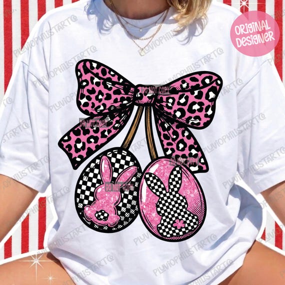 Leopard Preppy Easter Png, Checkered Easter Bunny Png, Easter Bunny Png, Leopard Easter Png, Girly Easter Png Sublimation, Bunny Egg png