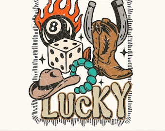 Collage occidental PNG, botas de vaquero PNG, Western vintage PNG, bola 8 PNG, joyería turquesa PNG, vaquera afortunada PNG, ¡Hola! PNG, Western femenino