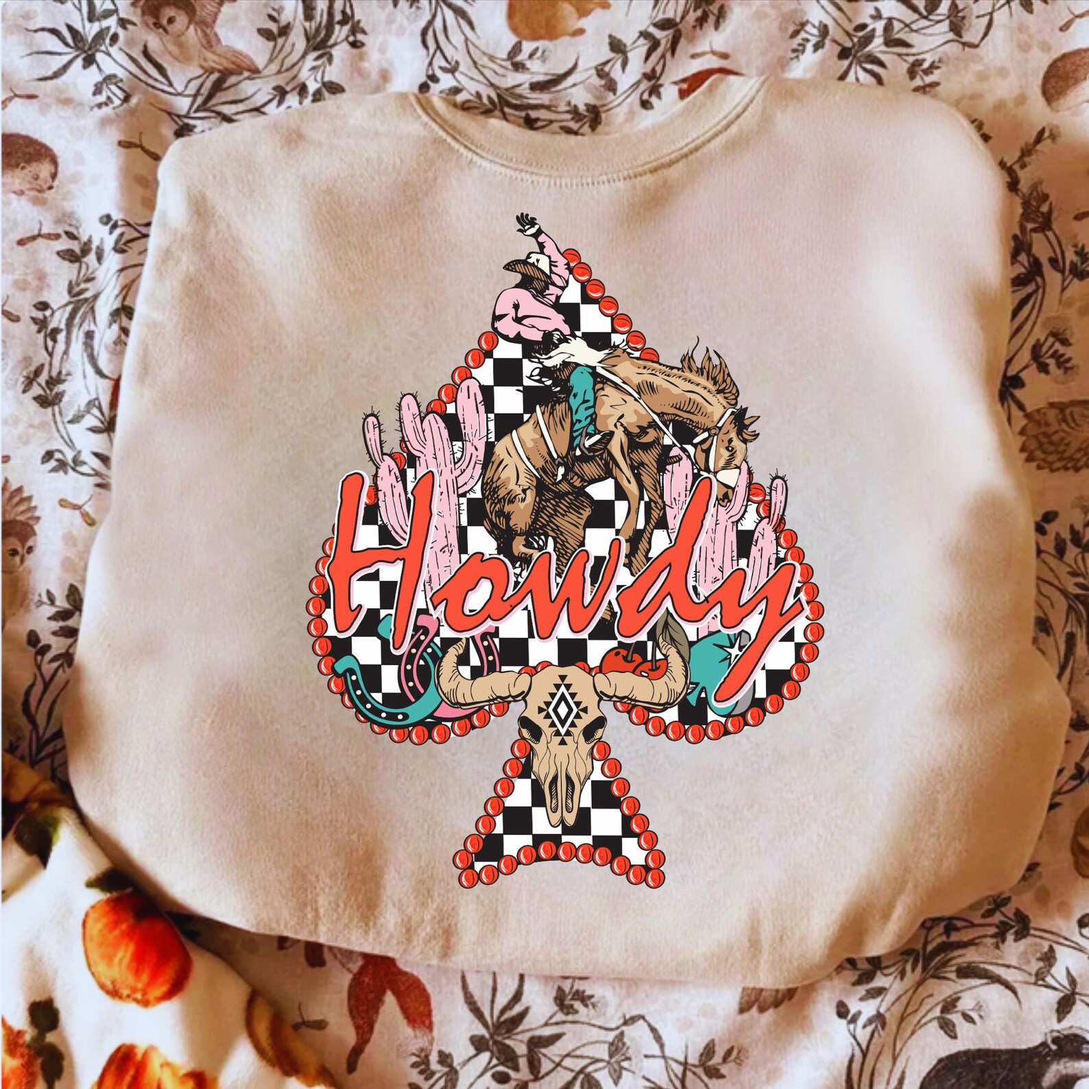 Howdy Rodeo PNG, Western Cowboy Png, Checkered Western Rodeo Png ...