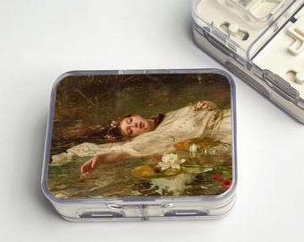 Ofelia de John Everett Millais Pastillero con cortador - Almacenamiento y corte