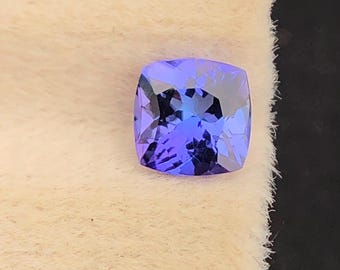 Natural Tanzanite Cushion Cut 5x3.10mm (0.55 Ct) - Genuine Loose Blue Gemstone for Custom Jewelry Making