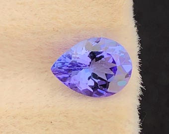 Natural Tanzanite Pear Shape 7.05x5.20mm (0.75 Ct) - Genuine Loose Blue Gemstone for Custom Jewelry Design