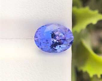 Natural Tanzanite Oval Cut, 1.80 Carats AAA Blue Attractive Tanzanite Stone Form Tanzania.