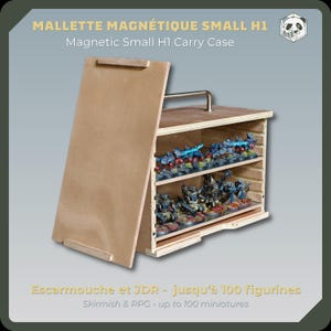PAWS Liten H1 Magnetisk Miniatyrväska | Utformad för Skirmish och RPG