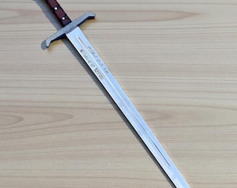 Espada decorativa inspirada en Excalibur / Pieza de exhibición hecha a mano / Decoración de estilo medieval