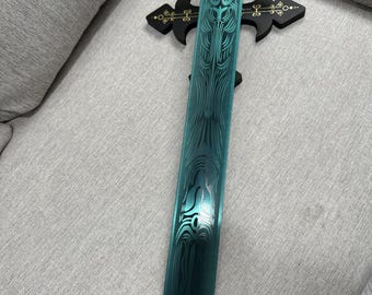 Réplica de espada a la luz de la luna hecha a mano, pieza de arte elegante, regalo de cumpleaños, regalo de Navidad