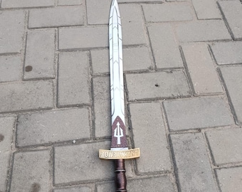 Réplica artesanal de la espada Riptide, accesorio de exhibición inspirado en Percy Jackson, regalo de Navidad, regalo de cumpleaños