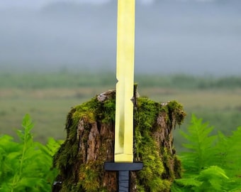 Decoración de la Espada Dorada Escarlata de Finn, coleccionable decorativo hecho a mano, pieza de exhibición de fantasía, regalo de cumpleaños y Navidad