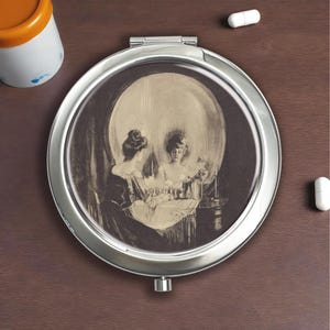 Alles ist Eitelkeit Von Charles Allan Gilbert 1892 Silber Pillendose - Pille, Vitamin, Süßigkeit