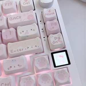 Maorbeng M99 Pink Mechanical Keyboard – 3-Mode Hot-Swap Keyboard, Gateron Blue Switches, White Backlight, 4000mAh Battery, PBT Keycaps