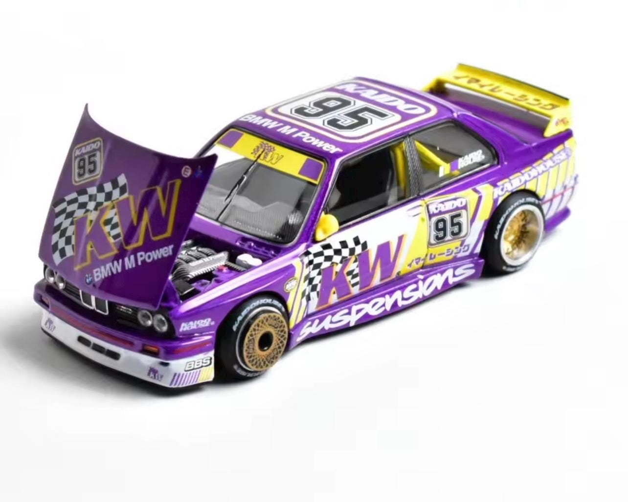 Kaido House X Mini GT – BMW E30 M3 “KW Suspensions” Edition – 1:64