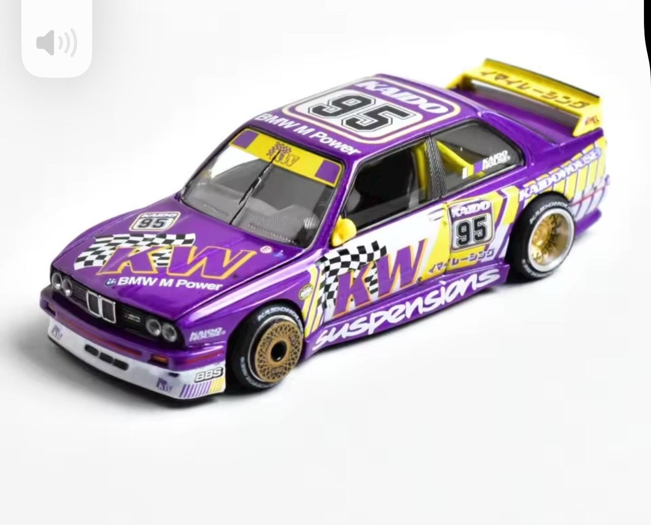 Kaido House X Mini GT – BMW E30 M3 “KW Suspensions” Edition – 1:64