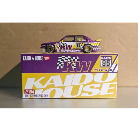 Kaido House X Mini GT – BMW E30 M3 “KW Suspensions” Edition – 1:64