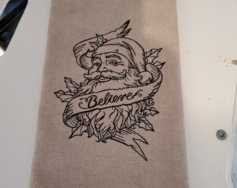 Santa Tea Towel