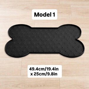 Silicone Dog Bowl Mat Paw Print Waterproof Pet Food Mat Cat & Dog Feeding Mat Easy To Clean Dog Bowl Mat Pet Supplies Cat Mat Dog Placemat Model 1