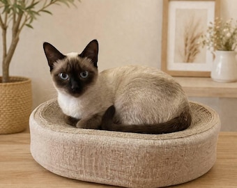 Cat Scratching Bed Sisal Cat Scratcher Bed Modern Cat Sisal Scratcher 2 in 1 Cat Scratcher Indoor Cat Furniture Cat Nest Bed Gift For Cat