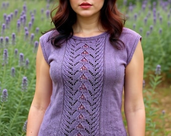 Lace Knit Crochet Top Pattern, Elegant Summer Blouse for Women, Beginner Friendly DIY Tutorial, PDF Digital Download