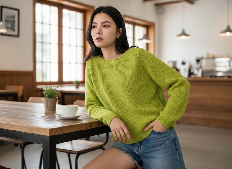 Raglan Sweater Knitting Pattern XS to 4XL Top Down Seamless Pullover ...