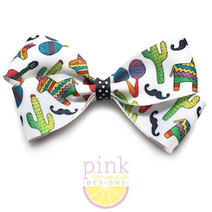 May 5 Cinco de Mayo Pinata Fiesta Mexico Mexican Heritage Girls Hair Bow