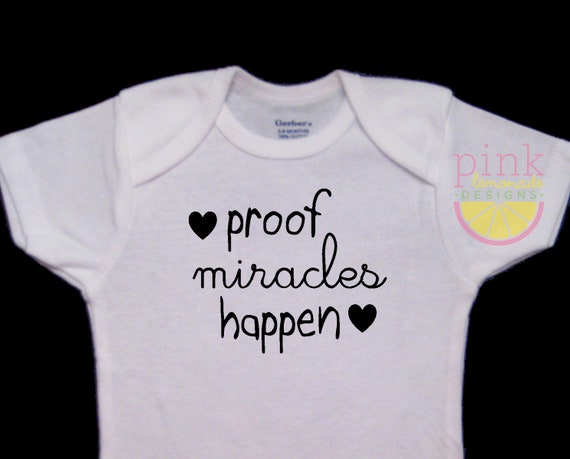Funny Humor Cotton Custom Toddler T-Shirt Im Proof That Miracles Do Happen