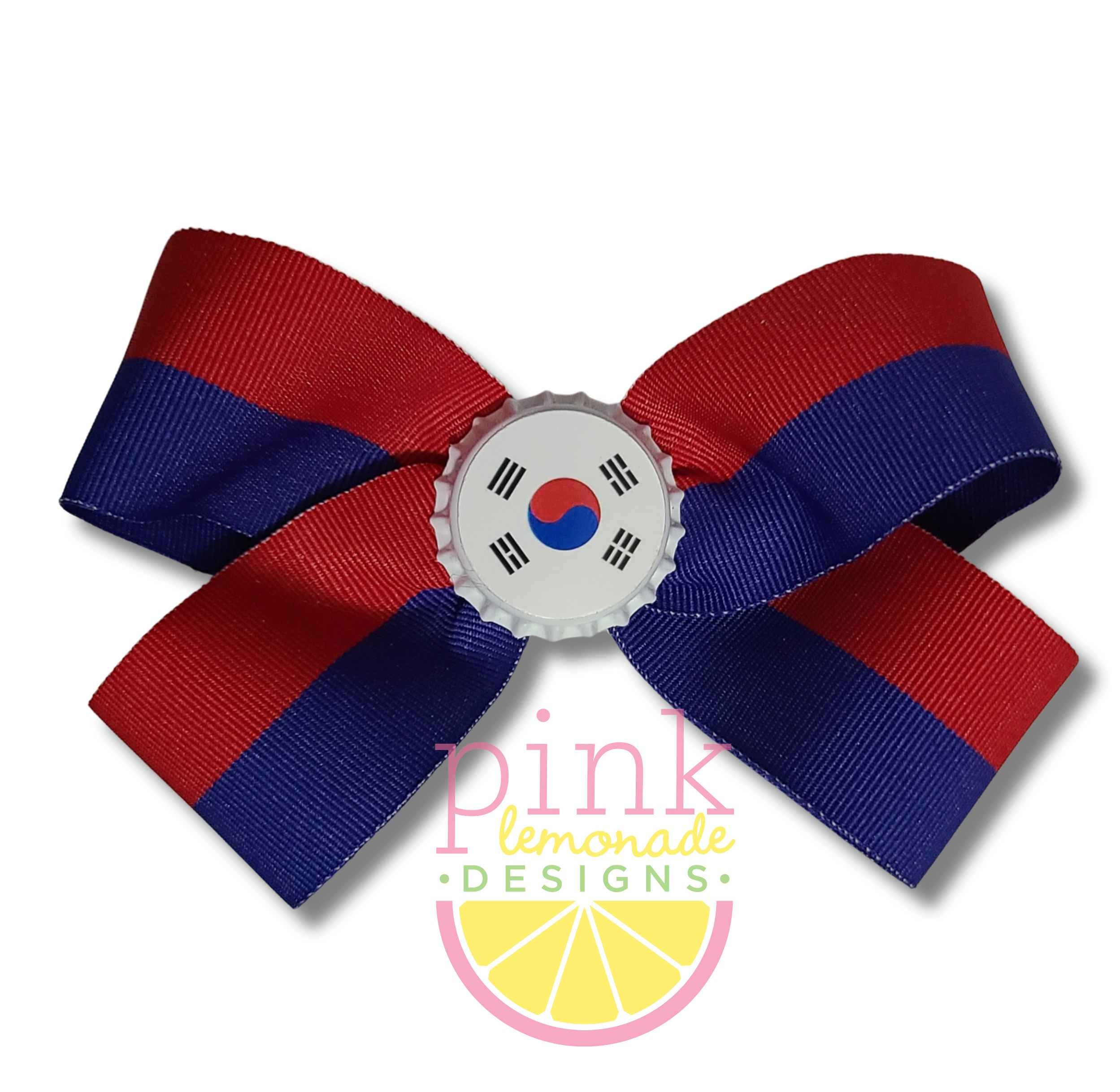Corean Ribbon South Korea Flag Ribbon Patriotic Football Futbol Soccer South Korean ...