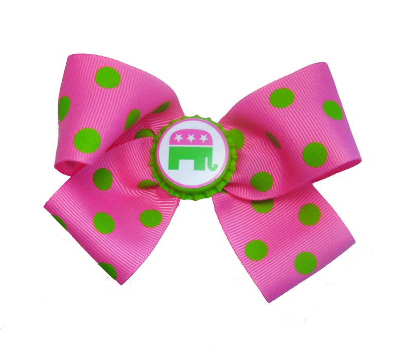 Raised Right A GOP Republican Hair Bow Bild 4