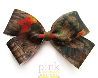 Real Camouflage Deer Hunting Hunter Camo Girls Hair Bow Hair Clip