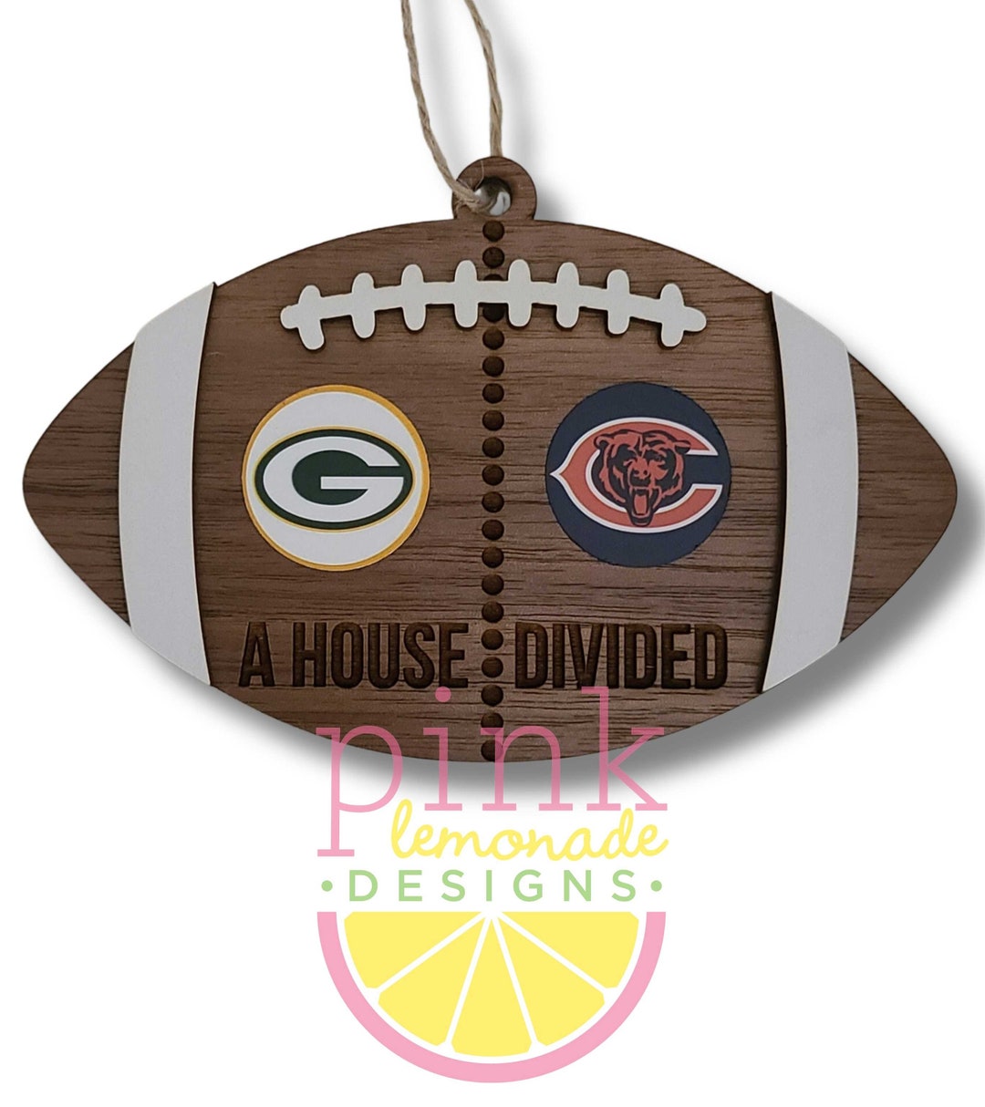 A House Divided Wood Christmas Tree Ornament Custom ANY Two Etsy