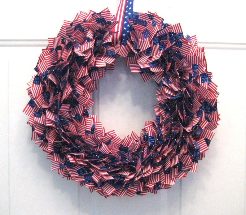 For the Littlest Republican A GOP Hair Bow USA Flag Ribbon image 6