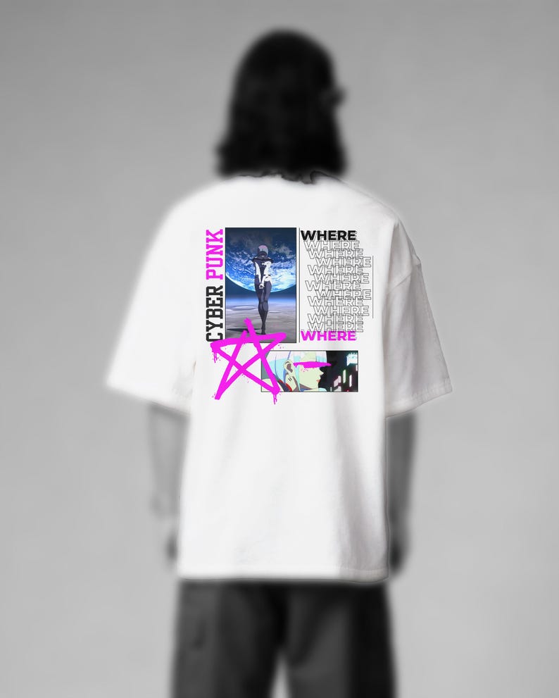 Comfort Colors Cyberpunk Edgerunners Lucy T-Shirt | Heart Sword Shirt image 5
