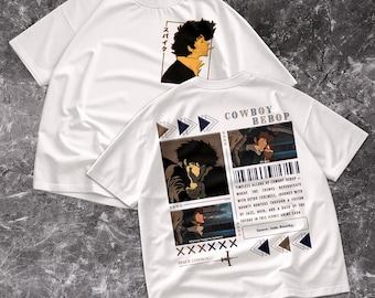 Comfort Colors Retrocholic Cowboy Bebop Spike Spiegel T-Shirt | Anime Silhouette