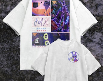 The Amazing Digital Circus Jax Couple Tshirt, Elite Premium Design All Colors Comfort Dark Style Cartoon